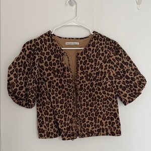 Abercrombie & Fitch Leopard Print Blouse